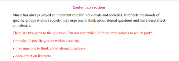 Комментарий по содержанию и структуре эссе